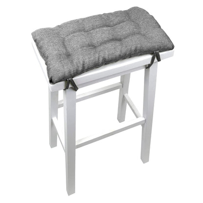 Hayden Grey Saddle Stool Cushions - Barnett Home Decor - Gaucho Stool - Satori Cushions