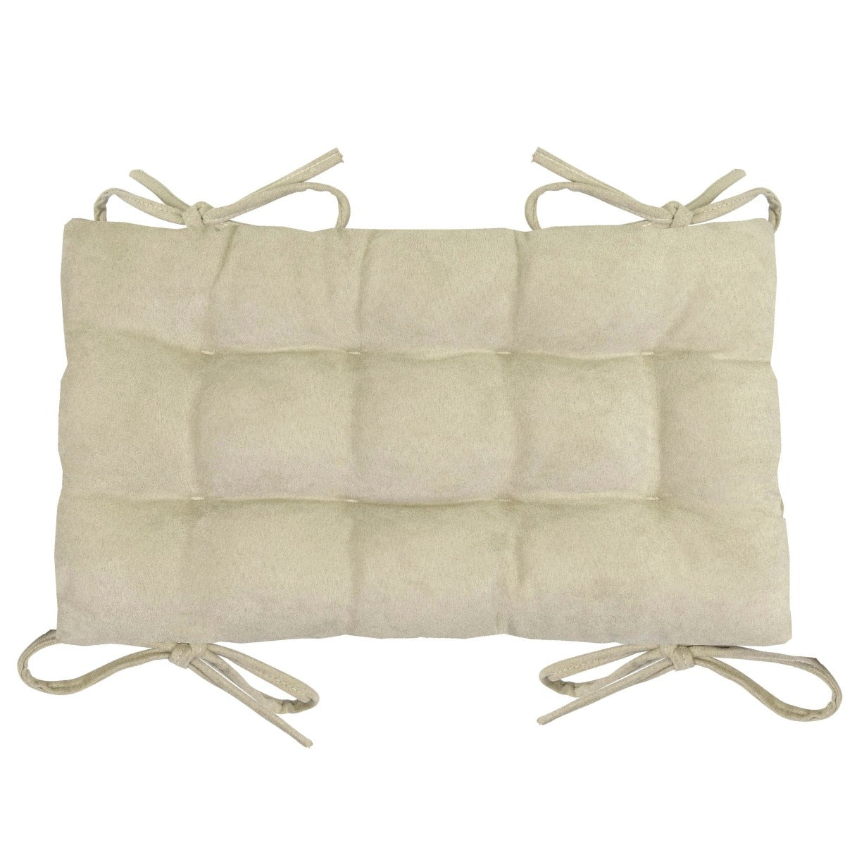 Micro-Suede Chamois Saddle Stool Cushions - Barnett Home Decor - Gaucho Stool - Satori Cushions - Cream