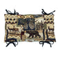 Woodlands Peters Cabin Saddle Stool Cushions - Barnett Home Decor - Gaucho Stool - Satori Cushions - Nature - Animals - Bears - Deer