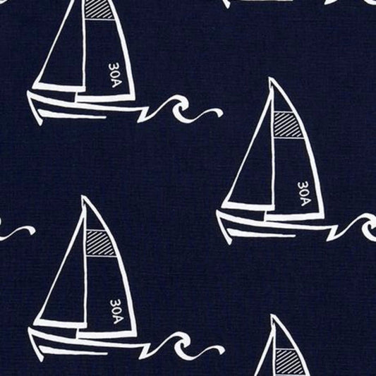 Seaton Sailboats Swatch | Barnett Home Decor