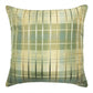 Silk Plaid Aqua Throw Pillow | Barnett Home Decor