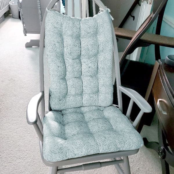 Rocking chair 2025 cushion with armrest