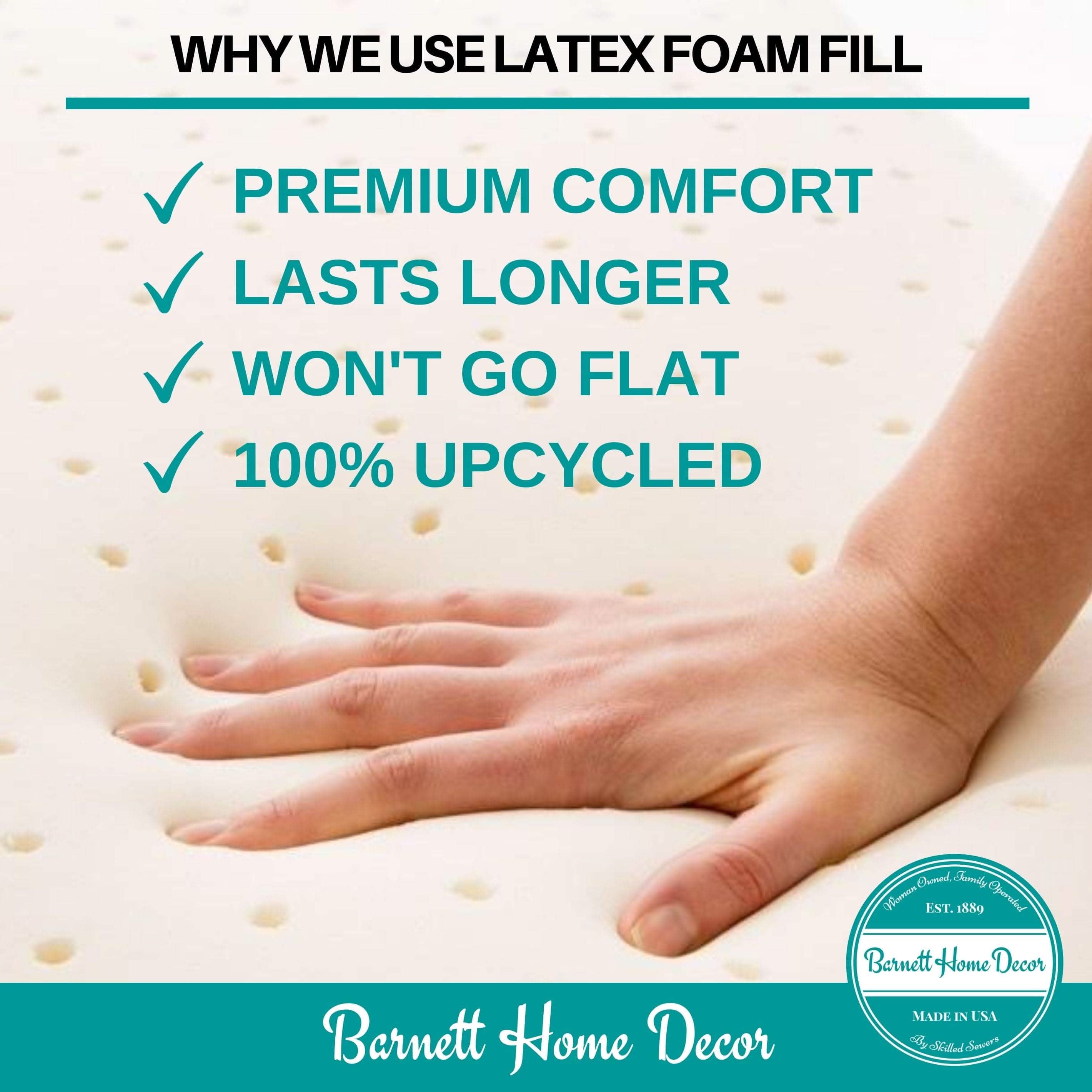 Bliss Industrial Chair Cushion - Latex Foam Fill - Reversible - Great Deals Collection