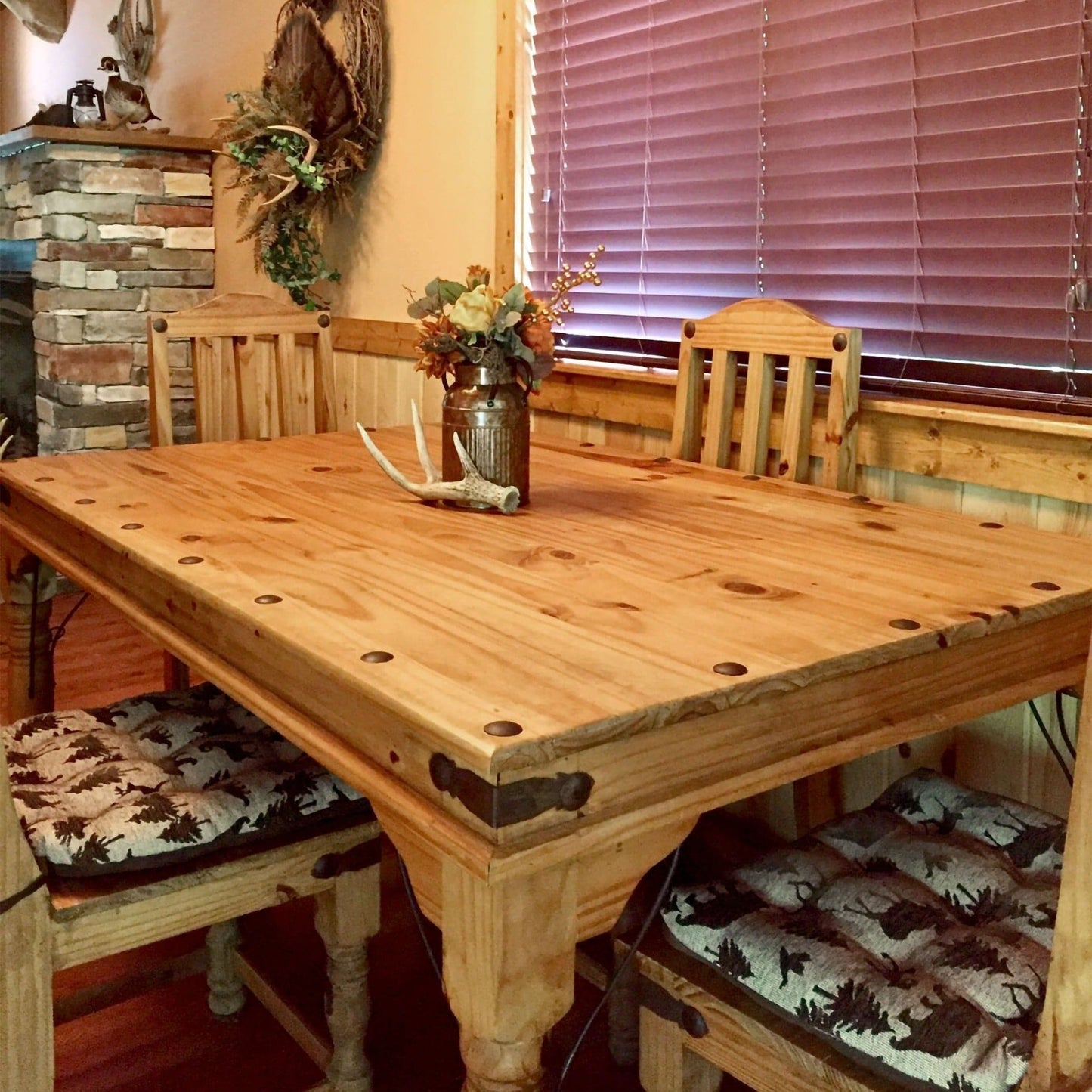 Rustic Kitchen Dining Chair Cushion Pads