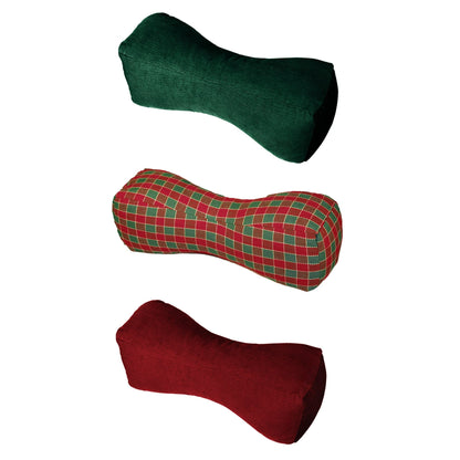 Travel Buddy - Christmas Colors - Bone Shaped Neck Support Pillow